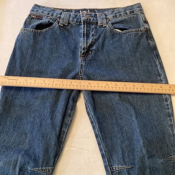 LEI Jeans High Waist Flared Leg Bell Bottom Blue Denim Jeans - Picture 9 of 16